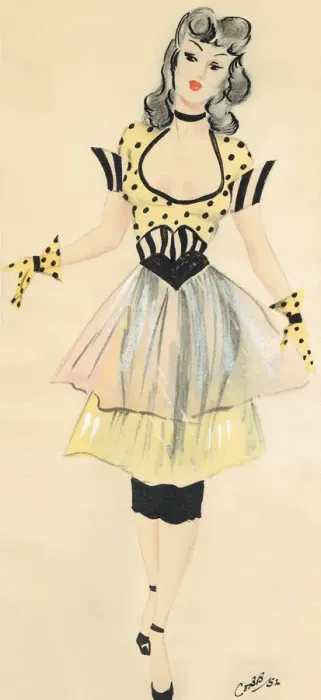 Framed Print : Jessica - Murrays Cabaret Club costume design Framed Print : Jessica - Murrays Cabaret Club costume design
