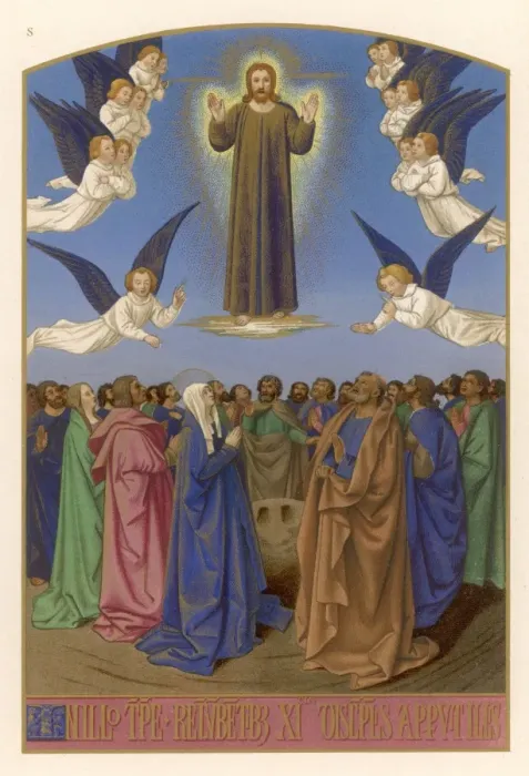 Framed Print : Jesus Ascends / Fouquet Framed Print : Jesus Ascends / Fouquet