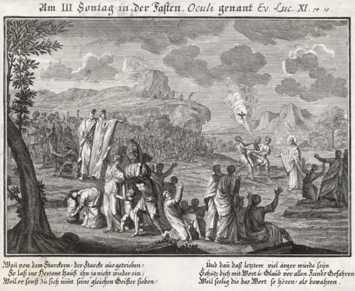 Framed Print : Jesus Casts out a Demon Framed Print : Jesus Casts out a Demon