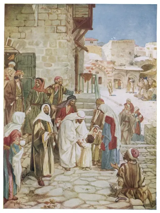 Framed Print : Jesus and Children Framed Print : Jesus and Children