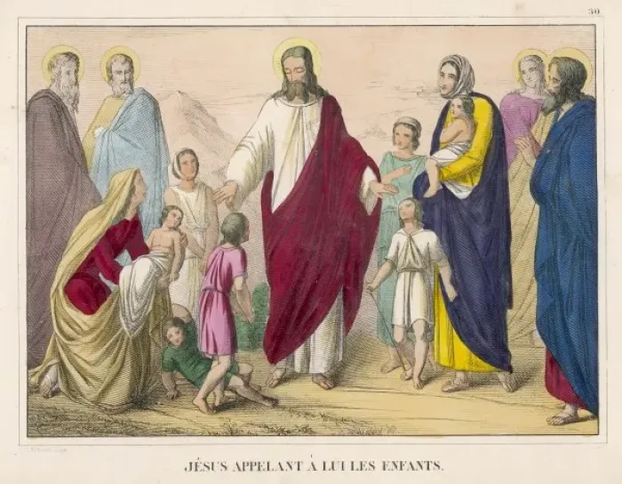 Framed Print : Jesus and the Children Framed Print : Jesus and the Children