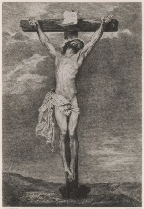Framed Print : Jesus on Cross Vandyck Framed Print : Jesus on Cross Vandyck