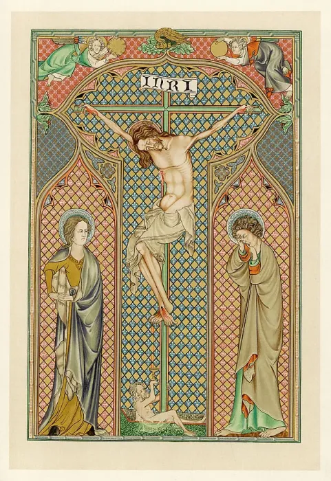Framed Print : JESUS CRUCIFIED - C14 MS Framed Print : JESUS CRUCIFIED - C14 MS