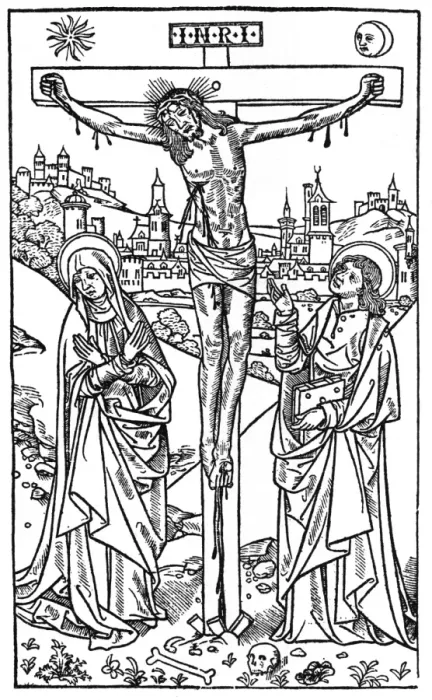 Framed Print : Jesus Crucified Woodcut Framed Print : Jesus Crucified Woodcut