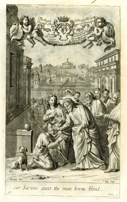 Framed Print : Jesus cures the blind man Framed Print : Jesus cures the blind man