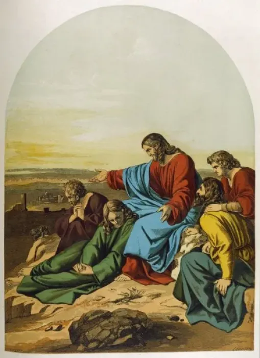 Framed Print : Jesus with Disciples Framed Print : Jesus with Disciples