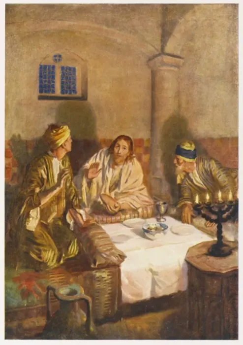 Framed Print : Jesus at Emmaus Framed Print : Jesus at Emmaus
