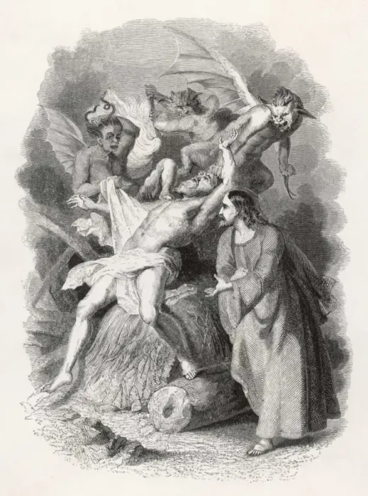 Framed Print : Jesus Expels Demons Framed Print : Jesus Expels Demons
