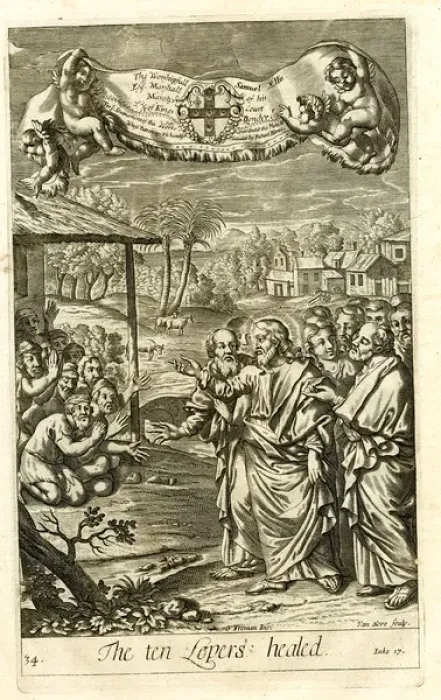 Framed Print : Jesus heals the lepers Framed Print : Jesus heals the lepers