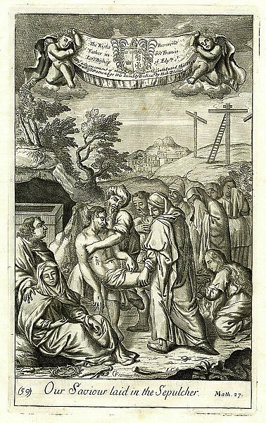Jesus laid in the Sepulchre