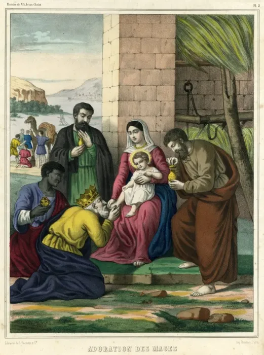 Framed Print : Jesus and the Magi Framed Print : Jesus and the Magi