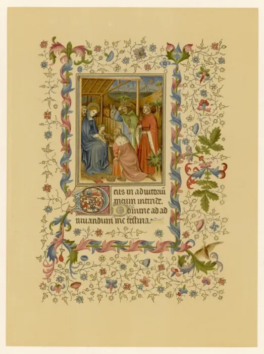Framed Print : Jesus and the Magi, Ms Framed Print : Jesus and the Magi, Ms