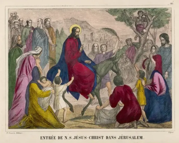 Framed Print : Jesus Rides into Town Framed Print : Jesus Rides into Town