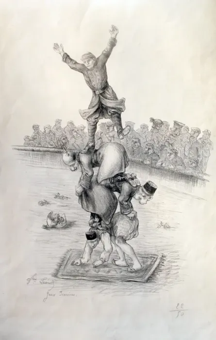 Framed Print : Jeux Icarius An unusual circus act Framed Print : Jeux Icarius An unusual circus act