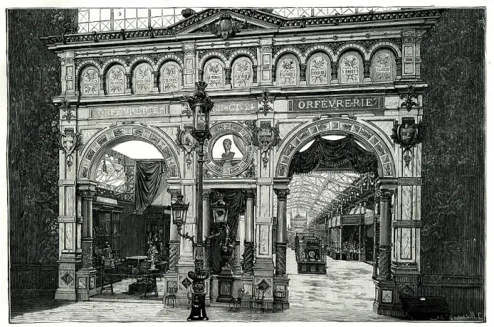 Framed Print : Jewellers Section, Paris Exhibition of 1889 Framed Print : Jewellers Section, Paris Exhibition of 1889