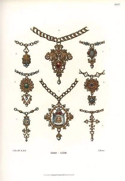 Jewelry from the early 16th century