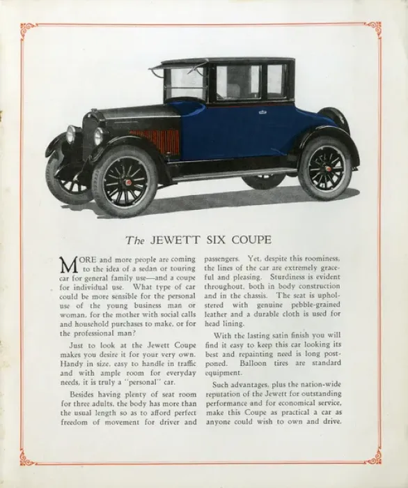 Framed Print : The Jewett Six automobile Framed Print : The Jewett Six automobile