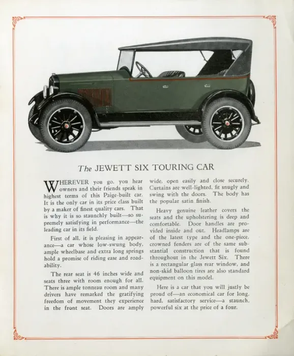 Framed Print : The Jewett Six automobile Framed Print : The Jewett Six automobile
