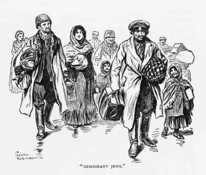 Framed Print : Jewish Immigrants Framed Print : Jewish Immigrants
