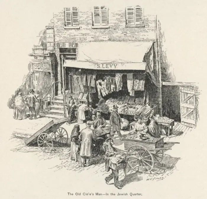Framed Print : Jewish Quarter NY Shops Framed Print : Jewish Quarter NY Shops