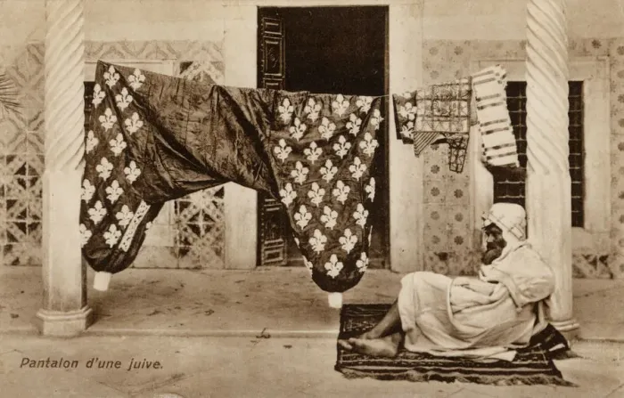 Framed Print : Jewish Womans Pantaloons - on washing line - Tunisia Framed Print : Jewish Womans Pantaloons - on washing line - Tunisia