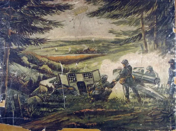 Framed Print : Jigsaw puzzles of six WWI French battle scenes Framed Print : Jigsaw puzzles of six WWI French battle scenes