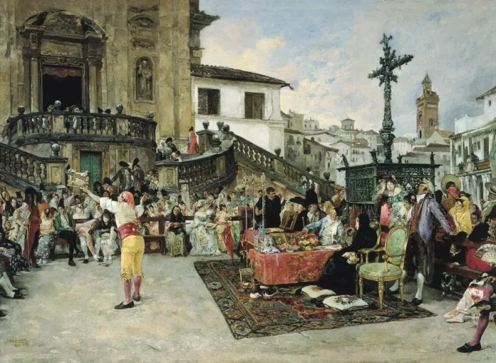 Framed Print : JIMENEZ ARANDA, Jos頨1837-1903). The raffle Framed Print : JIMENEZ ARANDA, Jos頨1837-1903). The raffle