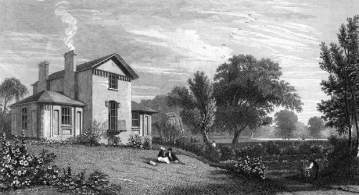 Framed Print : JMW Turners home in Twickenham Framed Print : JMW Turners home in Twickenham