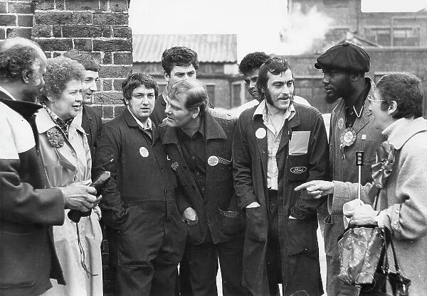 Jo Richardson, Labour politician, with group at Dagenham