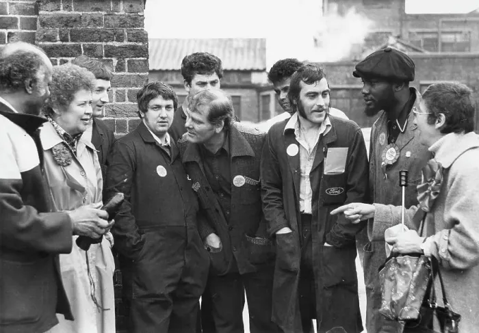 Framed Print : Jo Richardson, Labour politician, with group at Dagenham Framed Print : Jo Richardson, Labour politician, with group at Dagenham