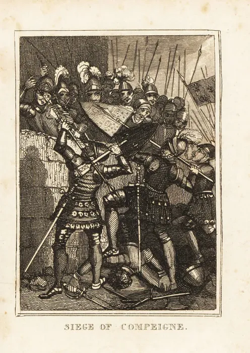 Framed Print : Joan of Arc at the Compeigne siege, 1430 Framed Print : Joan of Arc at the Compeigne siege, 1430