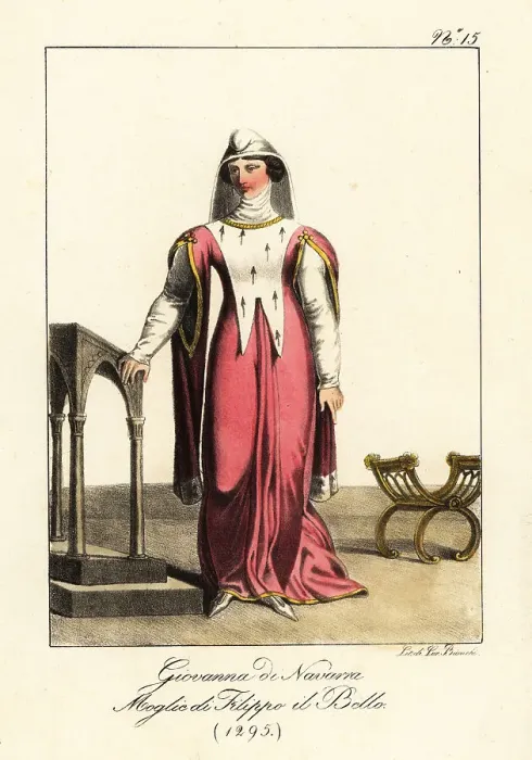 Framed Print : Joan I of Navarre, 1295 Framed Print : Joan I of Navarre, 1295