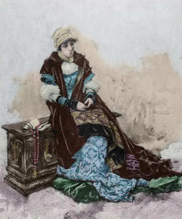 Framed Print : Joanna of Castile (1479-1555). Queen in her own right of Framed Print : Joanna of Castile (1479-1555). Queen in her own right of