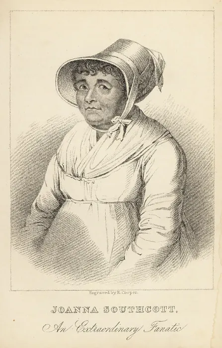 Framed Print : Joanna Southcott, religious fanatic and prophetess, 18th century Framed Print : Joanna Southcott, religious fanatic and prophetess, 18th century