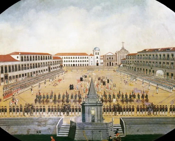 Framed Print : JOAQUIM, Leandro (1738-1798). Military Parade Framed Print : JOAQUIM, Leandro (1738-1798). Military Parade