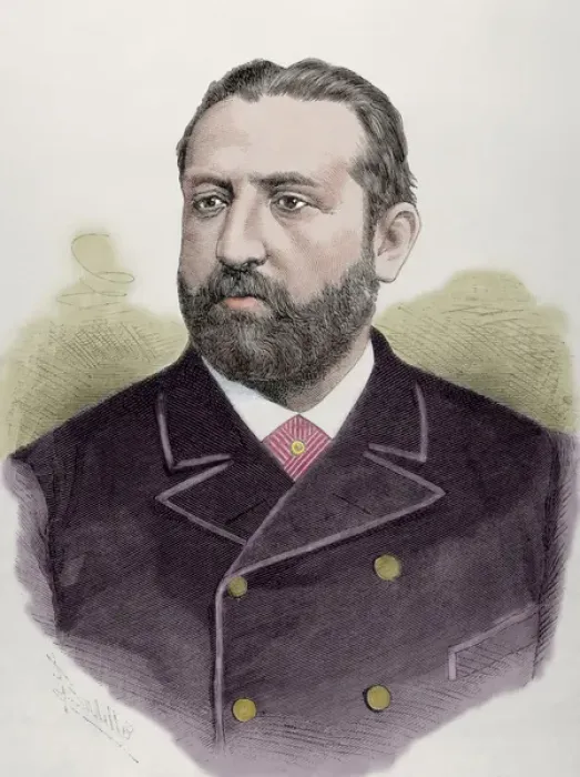 Framed Print : Joaquin Lopez Puigcerver (1841-1906). Spanish politician. En Framed Print : Joaquin Lopez Puigcerver (1841-1906). Spanish politician. En