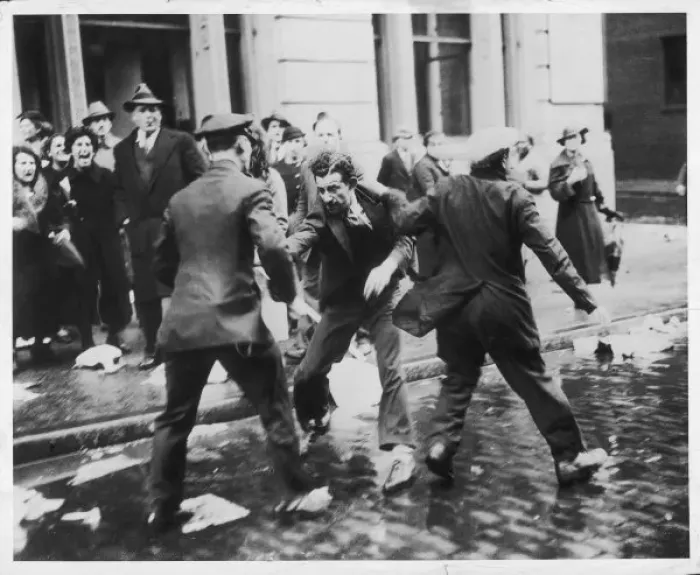 Framed Print : Jobless Riot 1934 Framed Print : Jobless Riot 1934