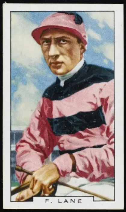 Framed Print : Jockey / Fred Lane 20C Cig Framed Print : Jockey / Fred Lane 20C Cig