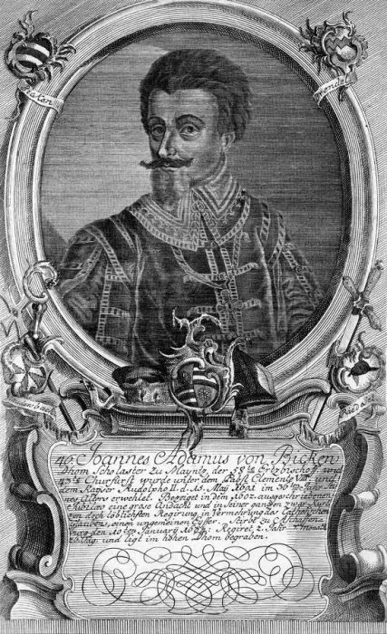 Framed Print : Johann Adam von Bicken - Archbishop Elector of Mainz Framed Print : Johann Adam von Bicken - Archbishop Elector of Mainz