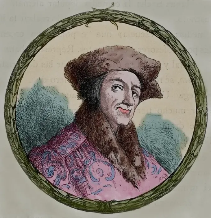 Framed Print : Johann Baptist Fischart (c. 1545-1591). German satirist