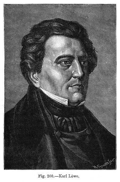 JOHANN CARL LOWE (or Loewe) German musician Date: 1796 1869 ...