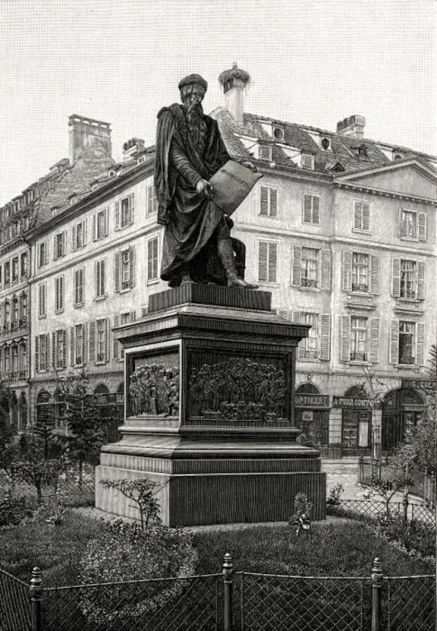Framed Print : Johann Gutenberg / Statue Framed Print : Johann Gutenberg / Statue