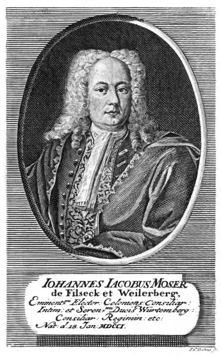Framed Print : Johann Jacob Moser - 1 Framed Print : Johann Jacob Moser - 1