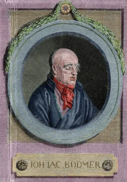 Framed Print : Johann Jakob Bodmer (1698 A?i? 1783) Swiss-German critic an Framed Print : Johann Jakob Bodmer (1698 A?i? 1783) Swiss-German critic an
