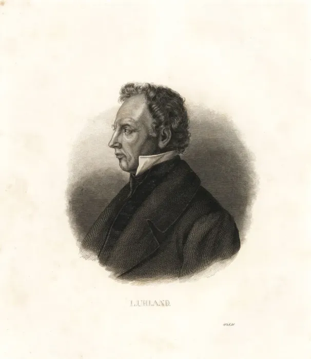 Framed Print : Johann Ludwig Uhland (1787-1862), German poet Framed Print : Johann Ludwig Uhland (1787-1862), German poet
