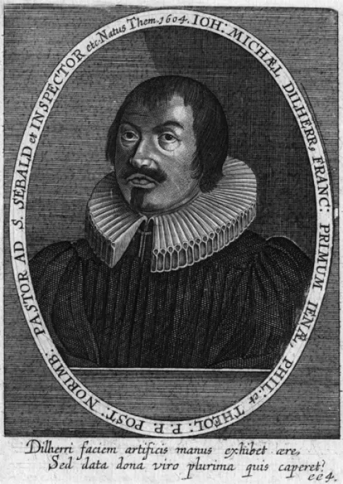 Framed Print : Johann Michael Dilherr Framed Print : Johann Michael Dilherr