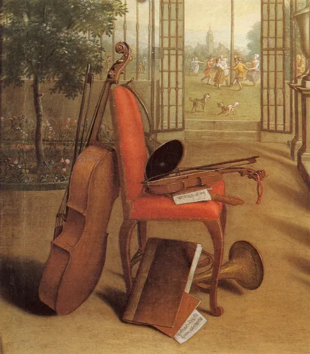 Framed Print : Johanna de Lasandes Luncheon, detail Date: 1740 Framed Print : Johanna de Lasandes Luncheon, detail Date: 1740