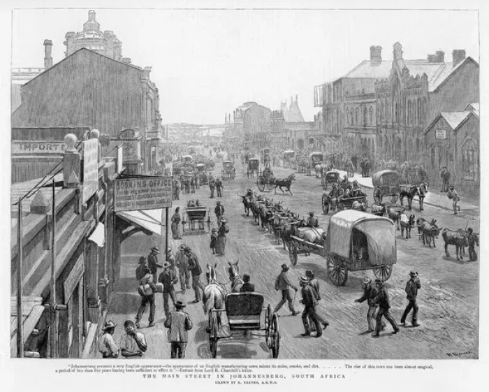 Framed Print : Johannesburg / Main Street Framed Print : Johannesburg / Main Street