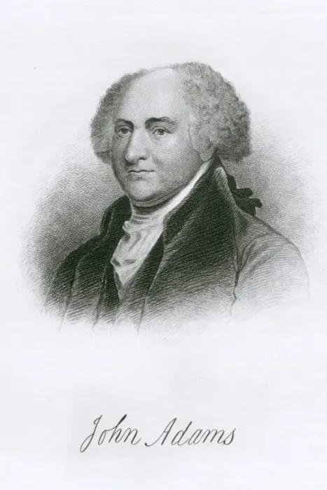 Framed Print : John Adams, bust portrait, facing left Framed Print : John Adams, bust portrait, facing left