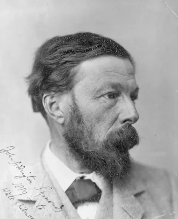 Framed Print : John Addington Symonds, head-and-shoulders portrait, facing Framed Print : John Addington Symonds, head-and-shoulders portrait, facing
